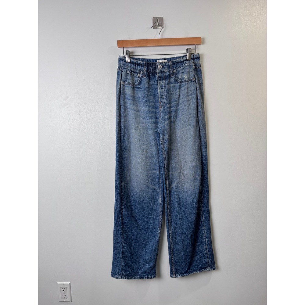 Rag & Bone Women Blue Miramar Wide Leg Lounge Pants Size Small